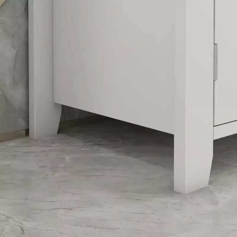 Under-Sink Bathroom Sink Cabinet, Storage Unit with U-Shape and Adjustable Internal Shelf